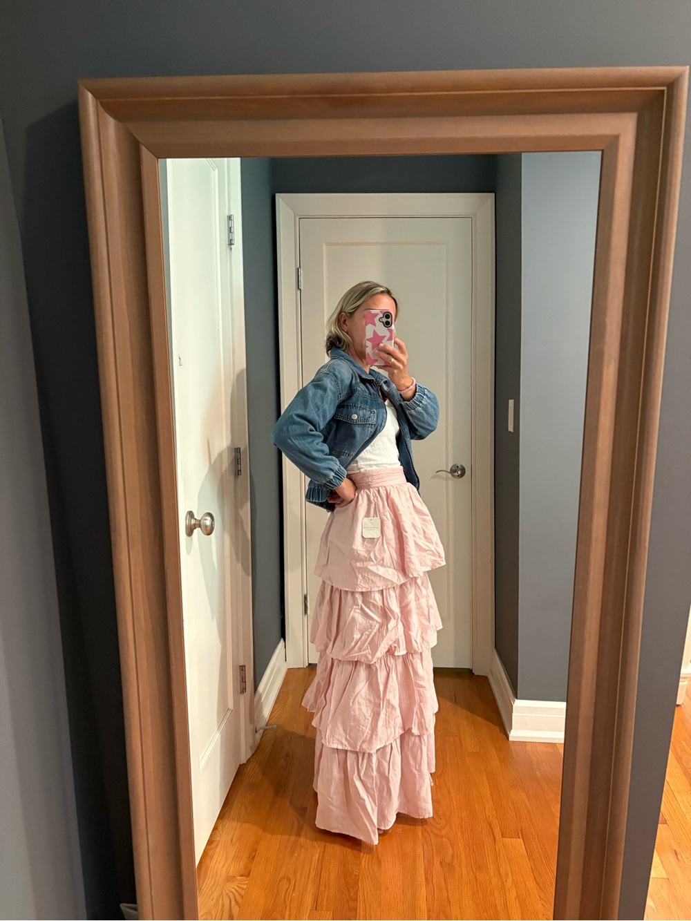 Altar’d State Tiered Pink Maxi Skirt - Lightweight Ruffle Layers - Picture 2 of 5